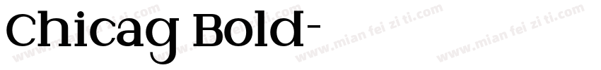 Chicag Bold字体转换
